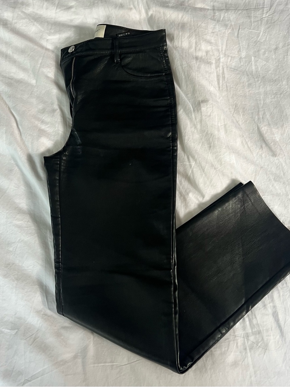 Wilfred Black Skinny Faux Leather Jeans